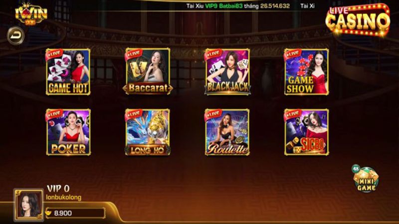Tổng Quan Về Casino Live Tại Nhà Cái Iwin