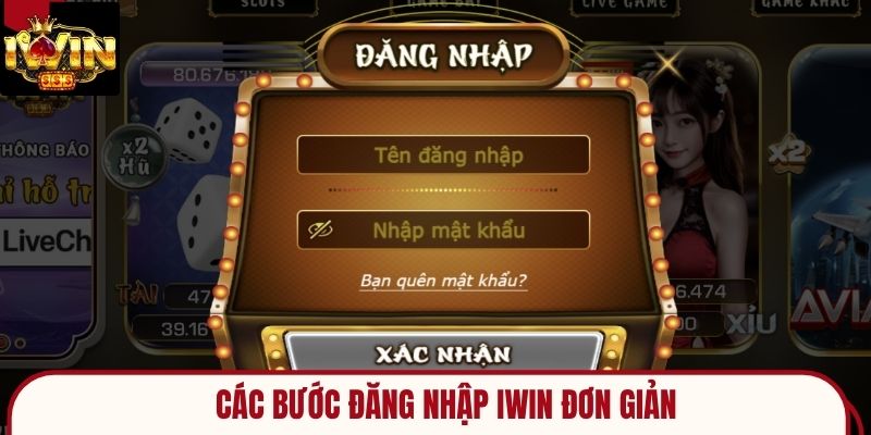 Các bước đăng nhập iwin đơn giản